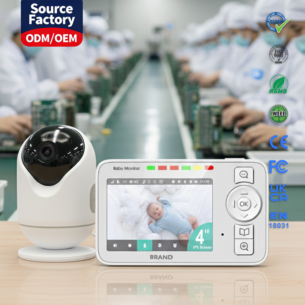 KT-418W 2.4GHz + WiFi Video Baby Monitor | ODM/OEM Customizable Source Factory